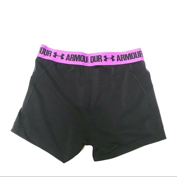 Under Armour heat gear black compression bike shorts S - Picture 2 of 5